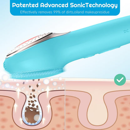 Landmore Silicone Face Scrubber, Waterproof Facial Cleansing Brush